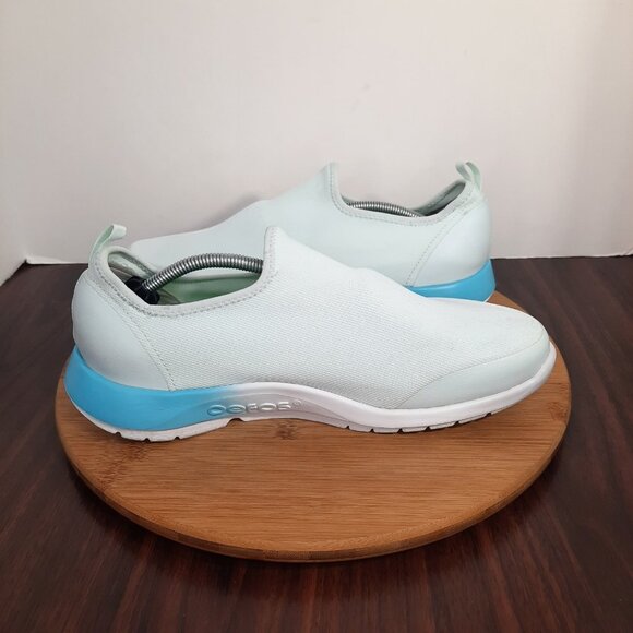 OOfos OOmg Sport Womens 11 Shoes Aqua Fade Mint Recovery Gym Workout Sneakers - Picture 5 of 10